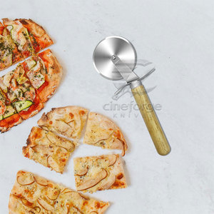 Oem Service Latest Style Pizza <b>Cutter</b> Light Weight <b>Wood</b> Handle Pizza <b>Cutter</b> Hot Sale Pizza <b>Cutter</b> - Product Image 3