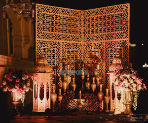 Scène de mariage FRP panneau de toile de fond doré mariage décoratif FRP panneaux de cadre fabricant mariage panneau de scène en fibre de verre USA - Product Image 3