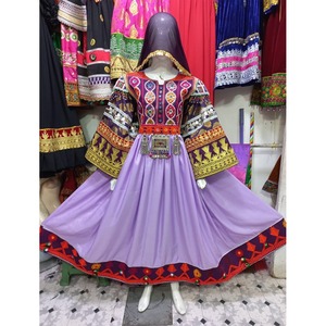 Robes KUCHI traditionnelles afghanes faites à la main pour femmes à la mode moderne au meilleur prix et à bas quantité minimale de commande ensemble de 3 pièces afghanes - Product Image 1