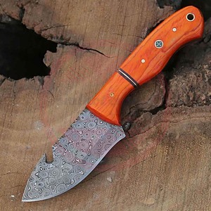 Handmade Damascus Steel Fixed Blade Hunting <b>Camping</b> Skinner Knife Wood Handle Hunting Knives Skinning Knives - Product Image 4