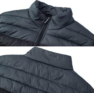Wholesale Stand Collar Lightweight Zip Puffer Vests Polyester Men's <b>Quilted</b> Vest & <b>Waistcoats</b> Men Puffer Sleeveless Jacket - Product Image 6