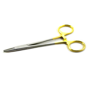 TC Halsey 13cm Porte-aiguille manuel Mâchoires en carbure de tungstène avec instrument chirurgical droit dentelé Base d'outils chirurgicaux - Product Image 5