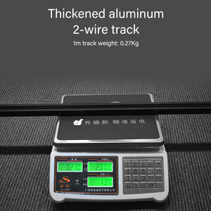 Thiết kế hiện đại 2/3/4 dây nhôm theo dõi đường sắt nhẹ dài 1.5m 1m 2M dẫn đường sắt theo dõi trong đồng trắng và đen - Product Image 4