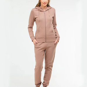 Conjunto Deportivo Informal de Invierno de Alta Calidad para Mujer, Sudadera y Pantalones Deportivos Personalizados de Valva Sports Company, Sudaderas con Capucha Lisas, Corte Regular - Product Image 3