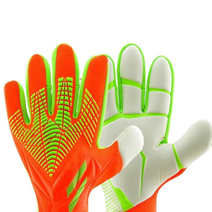 Gants de gardien de but de football professionnel OEM doigts complets paume plate personnalisable unisexe cuir latex sport protection doigt pouce - Product Image 4