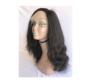Fabricant de 100% extensions de cheveux humains ondulés naturels non transformés de 16 pouces perruques Full Lace - Product Image 1