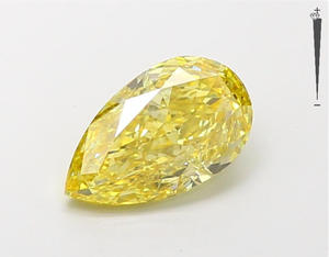 Aniva Jewels IGI GIA รับรองลูกแพร์2.17ct เพชรสีเหลืองสดใสแฟนซีสำหรับทำเครื่องประดับเพชรหลวม - Product Image 1