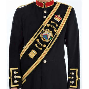 Banda de Música de Bajo Precio, Faja Uniforme 2024, Nueva Llegada, Buena Calidad, Faja Ceremonial Bordada a Mano para Director de Banda o Majestro de Banda - Product Image 4