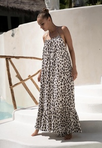 2023 New Arrivals <b>Summer</b> Fashion Clothing Women Casual Bohemian Floral Long Maxi <b>Dress</b> Tie Dye <b>Boho</b> Gypsy Chic Satin Silk Fabric - Product Image 2