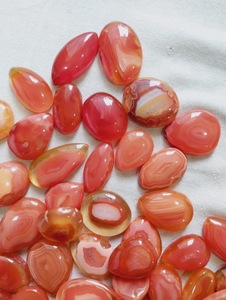 Vente en gros de lot de Sardonyx rouge naturel haute cornaline cabochon poli semi-précieux pierre de fabrication de bijoux, - Product Image 4