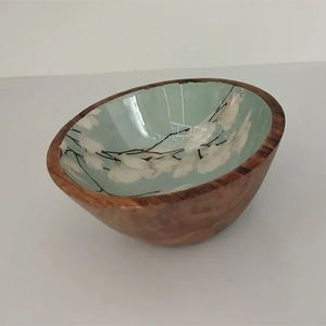 Técnica de horno de cuenco esmaltado de madera para fiestas - Product Image 1