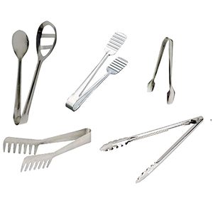 ที่คีบสแตนเลสอเนกประสงค์สำหรับทอดและเสิร์ฟที่คีบสเตนเลสสตีลพรีเมียมมีดีไซน์คลาสสิกทันสมัย - Product Image 1