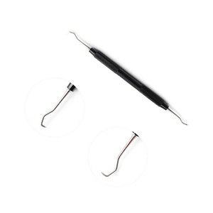 Escalares profesionales de doble extremo, Instrumentos dentales, mango recubierto de negro, sonda de cuidado bucal, accesorios multiusos para blanqueamiento de dientes - Product Image 1