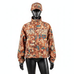 Chaqueta Softshell para Mujer, Poliéster y Elastano, Forro Polar, Diseño de Paneles con Estampado Completo, Logotipo Sublimado - Product Image 6