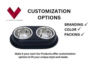 Comedero Doble para Mascotas de Acero Inoxidable de Alta Calidad, Venta Directa de Fábrica, Precio Económico - Product Image 3