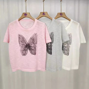 <b>Sexy</b> Bling Diamond Rhinestone <b>T</b> <b>Shirts</b> for Women Sequin Fashion Tops Party Clubwear Y2K Street Graphic Tees - Product Image 5