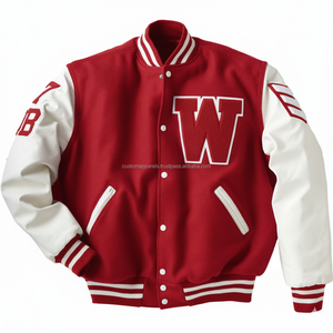 Wholesale Custom <b>Purple</b> <b>Varsity</b> <b>Jackets</b> for Men Stand Collar with Embroidery Baseball Letterman Chenille Patches - Product Image 5