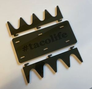 Elegante soporte para tacos de acero inoxidable con revestimiento de color negro con acabado brillante para una exhibición de encimera elegante y duradera - Product Image 6