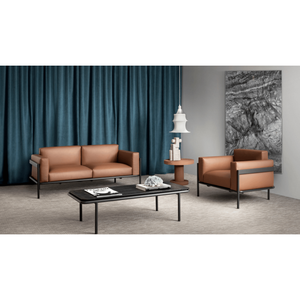 Zenit Chesterfield Sofa with Attached End Table Convertible <b>Square</b> Shape Tufted and Washable for Home Living Rooms - Product Image 2
