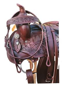 Top Selling Custom Design English Horse Racing <b>Saddle</b> High Quality Brown Western <b>Saddle</b> Soft Leather Seat Handmade Tooled - Product Image 3