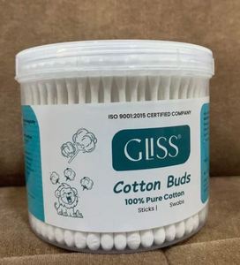 Coton-tiges en coton naturel de qualité supérieure pour l'hygiène des oreilles et les soins de beauté, 300 bâtonnets, coton-tiges à double tête lisses - Product Image 3