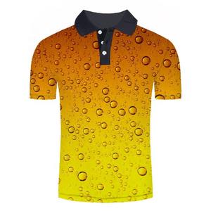 3D impression numérique sublimation OEM vente en gros logo plaine vierge Gym chemises à séchage rapide original respirant polo t-shirts pour hommes - Product Image 6