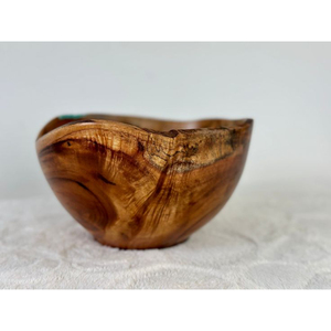 Tazón de comida de madera y resina hecho a mano, ideal para la decoración elegante del hogar y el uso diario de postres y frutas grandes - Product Image 6