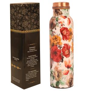 Article en cuivre imprimé Florence Bouteille d'eau disponible pour la fonction cadeau de retour Durable disponible pour la fonction de douche de bébé - Product Image 1