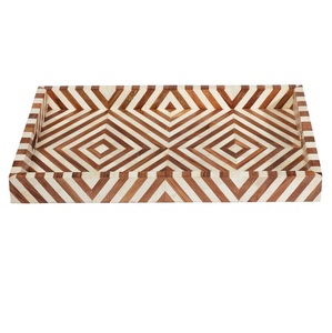 Modern Design Commercial Grade Eco-Friendly Washable Bone Inlay <b>Nesting</b> Serving Tray with Adorable Design at Competitive Price - Product Image 1