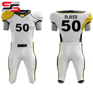 La última camiseta de fútbol universitario americano, uniforme de fútbol americano de estilo único, camiseta de fútbol americano de sarga de aparejos de talla grande - Product Image 4