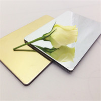 ACM Panel Aluminio Compuesto 3D Dibond 2mm 4mm 8mm PVDF Espejo Dorado