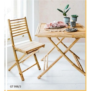 Customizable Modern Bamboo <b>Folding</b> Chair <b>Set</b> Eco-Friendly Minimalist Design for Home Furniture <b>Dining</b> Living Room Leisure Chair - Product Image 4