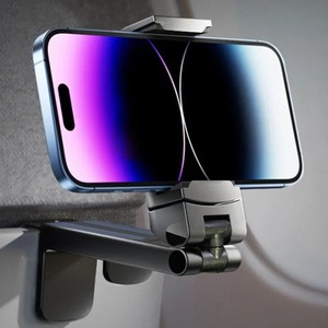 Supporto Universale per Telefono da Viaggio, Rotazione a 360°, Clip per Aereo, Pieghevole e Portatile in ABS - Product Image 1