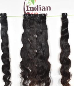 Extensions de cheveux humains naturels Remy indiens de haute qualité, ondulations corporelles, vierges brutes, cuticules alignées, texture ondulée profonde non traitée, exportées - Product Image 5