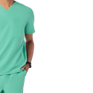 De calidad superior de los hombres Hospital Enfermeras Scrubs de punto de poliéster disponible en todos los colores y tamaños fácil de usar al por mayor - Product Image 2