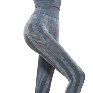 Venta al por mayor señoras OEM malla deporte entrenamiento mujeres gimnasio Yoga sin costuras - Product Image 1