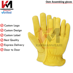 ถุงมือทำงานนิรภัยแบบกำหนดเอง หนังแพะคุณภาพพรีเมียม ถุงมือแคนาดาสำหรับงานอุตสาหกรรม หนังทนทานสำหรับฤดูหนาว - Product Image 6