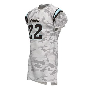 Uniforme de football américain 100% personnalisable, respirant, faible MOQ, design unique en deux pièces - Product Image 4