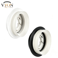 Plafonnier encastré LED moderne Gx53 IP44 avec boîtier anti-éblouissement en alliage d'aluminium blanc et noir
