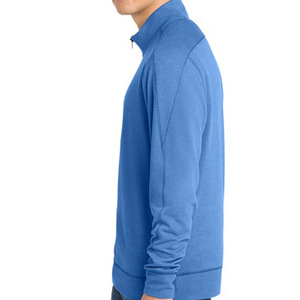 Sweat-shirt à fermeture éclair 1/4 personnalisé uni en polaire technique doublé pour hommes - Product Image 4