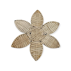 Tema único de flores Flor de ratán ecológica Decoración de pared versátil y colocación en la mesa Decoración encantadora para Navidad - Product Image 1