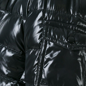 Nouvelle arrivée, veste d'hiver personnalisée en tissu de toile en fibre de bambou, position du logo sur le devant, taille plus pour hommes - Product Image 5