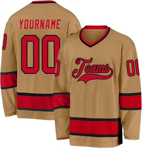 Jersey de Hockey sobre Hielo Personalizado para Hombre, Sublimado, Antibacterial, Anti-UV, de Secado Rápido, Transpirable, Cuello en V, Doble Capa - Product Image 2