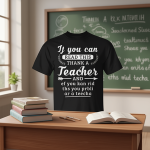 Camiseta de agradecimiento para profesores, regalo para profesores, manga corta, cuello redondo, unisex, para adultos, regalos de agradecimiento, serigrafía - Product Image 3