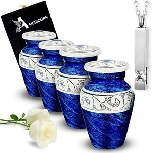 Mosaico de tamaño adulto grande hecho a mano, urna de cremación de vidrio de aluminio, azulejos individuales, entierro aplicado, suministro único para funerales - Product Image 4