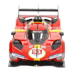 Bburago Ferrari Racing 499 LMH # Coche de Accesorios de Moda Impreso en Resina a Escala 1:18 (51 piezas) - Product Image 1