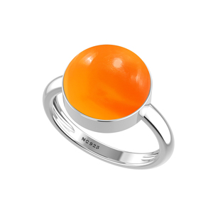 925 Sterling <b>Silver</b> <b>Ring</b> Bezel Setting Carnelian Gemstone Mix Shapes Classic Wedding Party Trendy Fashionable Unisex - Product Image 1