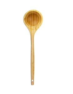 Cucharón para sopa y salsa-Cuchara de madera natural Cucharas de mango largo para juego de cocina Cuchara de cucharón de medida-Madera resistente - Product Image 6
