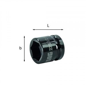 1/2'' Short <b>Impact</b> Hexagonal <b>Sockets</b> for Various Tasks USAG Product - Product Image 1