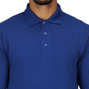 เสื้อโปโลธรรมดาแขนยาวคอเสื้อปักโลโก้สำหรับผู้ชาย - Product Image 4